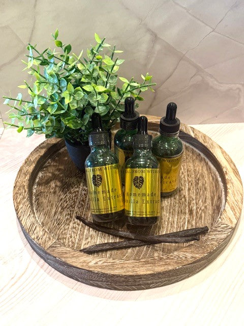 Vanilla Bean Extract 2oz Glass Bottle